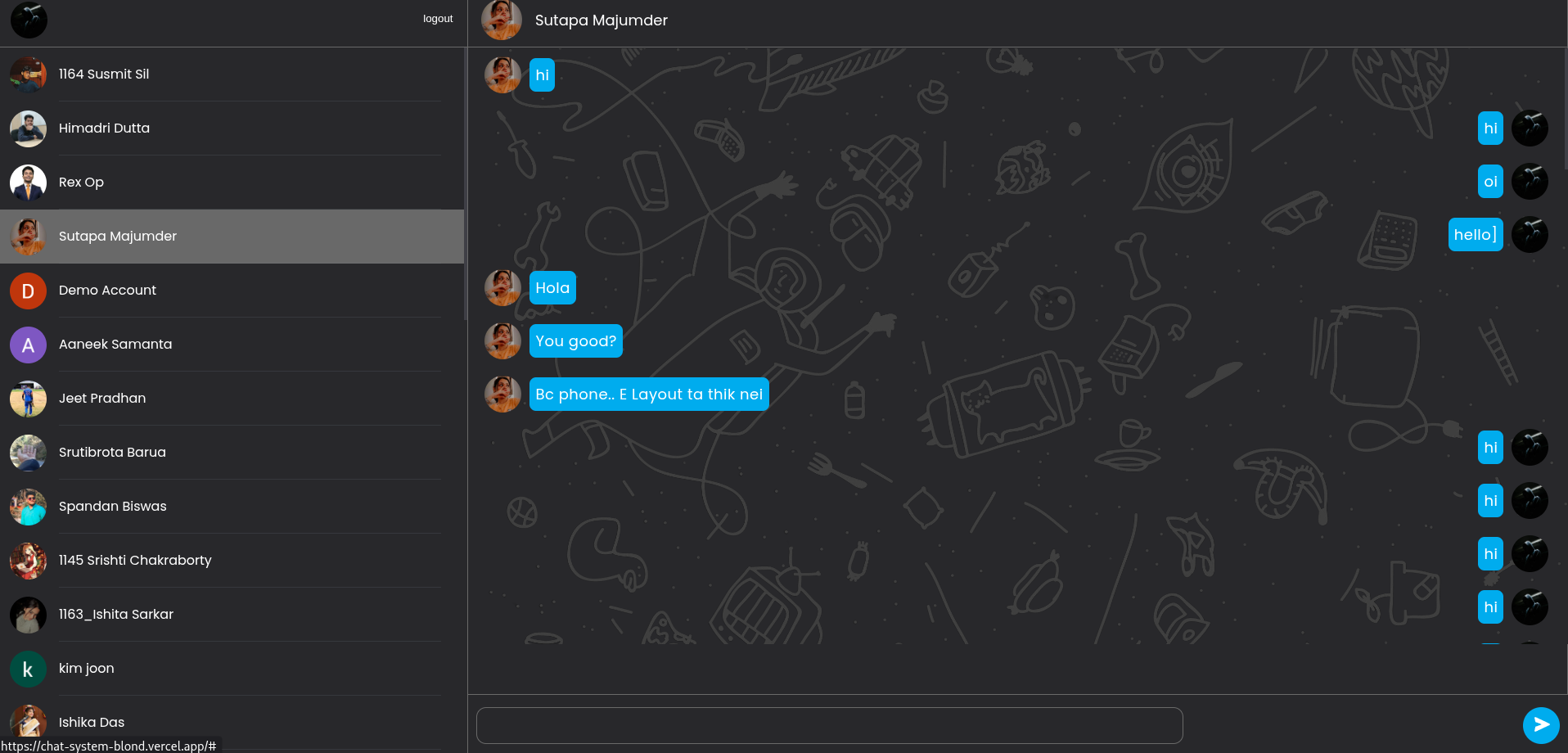 UDchat - Real Time Chat Application