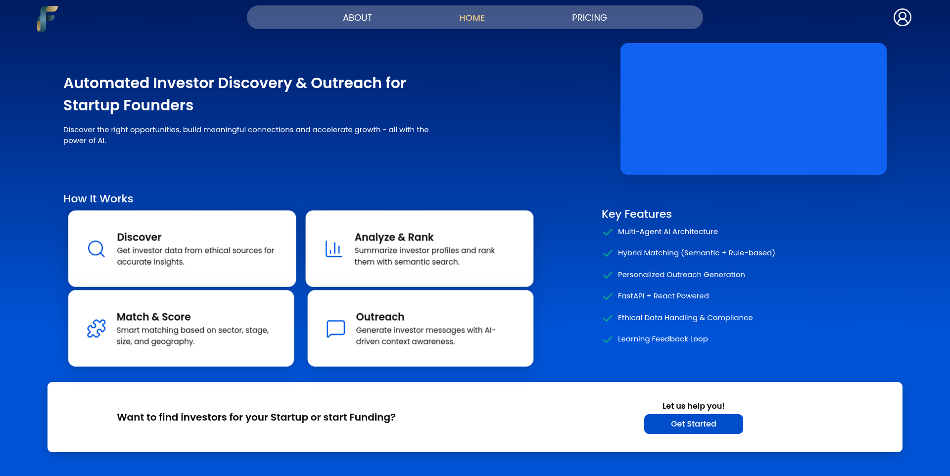 Fundseeker – AI Startup-Investor Matching Platform